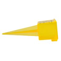 Garden Water Gauge Outdoor Water Measurement Lawn Care 1.5 Inch Rain Gauge Bright Yellow Color Clear Plastic Housing