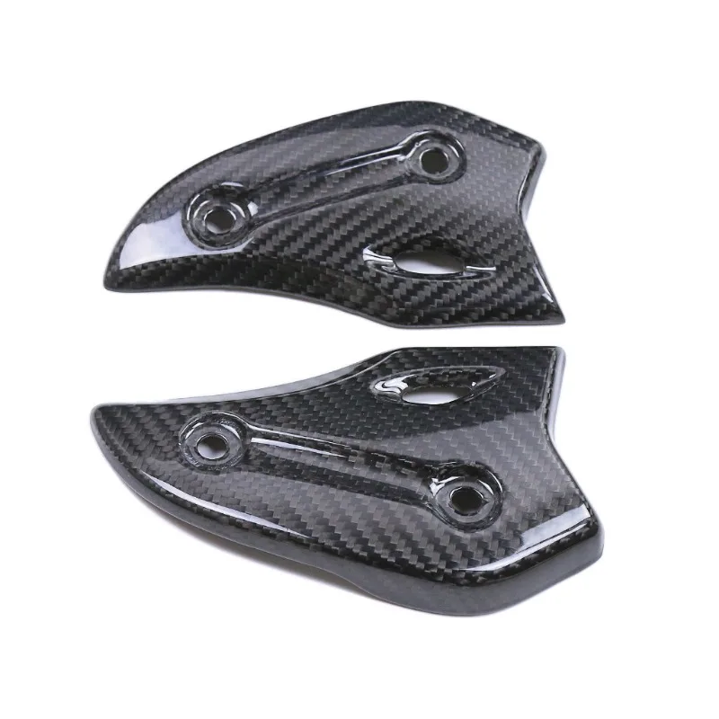 Suitable for  , motorcycle shell modification accessories, carbon fiber pedal heel plate 2021 +