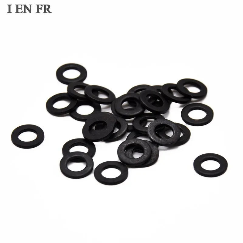 

2/10/20/25/50 M1.6 M2 M2.5 M3 M3.5 M4 M5 M6 M8 M10 M12 GB97 DIN125 GB96 Black 304 Stainless Steel Flat Washer Plain Gasket Ring