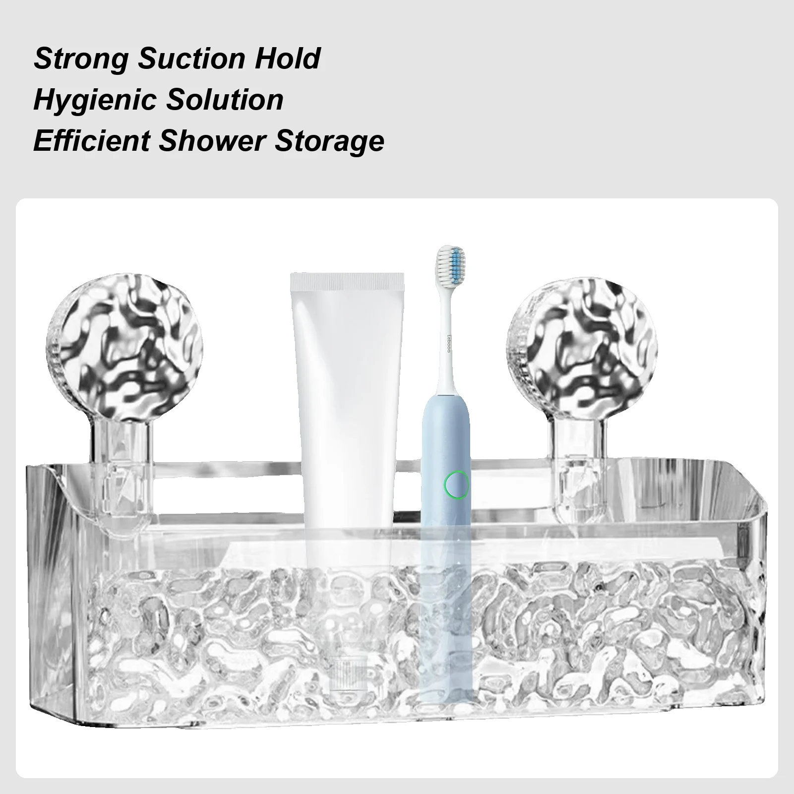 

Органайзер для душа на присоске, корзина для хранения с быстрым сливом, органайзер на присоске для душевой комнаты, для шампуня, мыла, зубной щетки