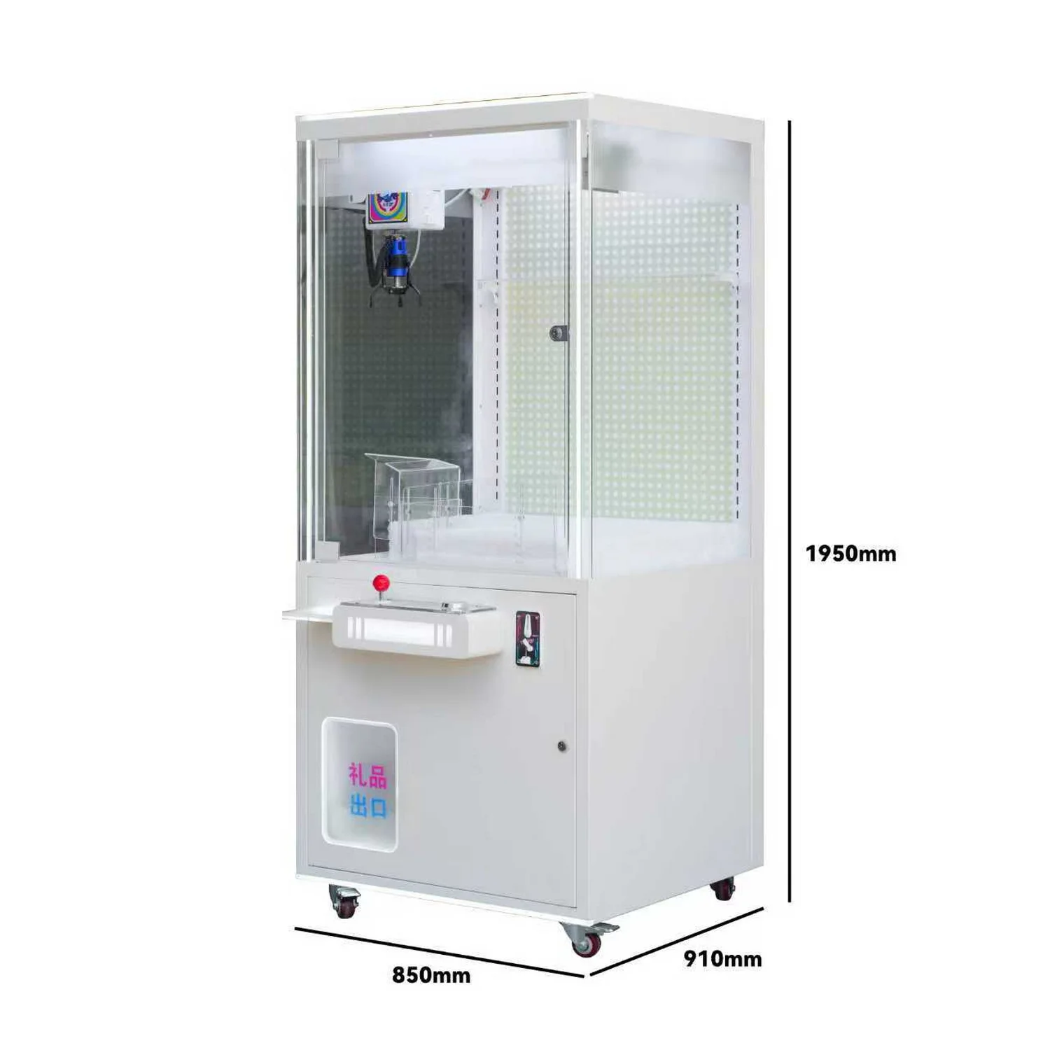 Manufacturer wholesale can be customized white claw machine English coin-operated doll machine 1 year can be customized plastic