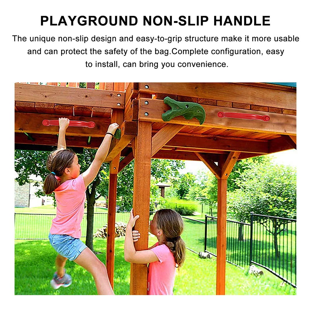 مجموعة واحدة من مقابض ملعب مضادة للانزلاق، مقبض آمن وناعم لمرافق الترفيه الخارجية للأطفال، ملحق لمجموعة الأراجيح