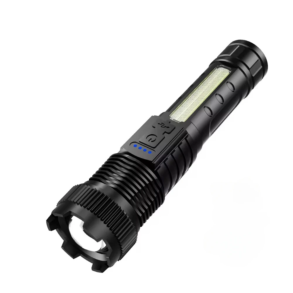6000000 LM LED Taschenlampe Wiederaufladbare High Power Militärische Taktische Taschenlampe Teleskop Zoom Taschenlampe Lampe Outdoor Camping Laterne