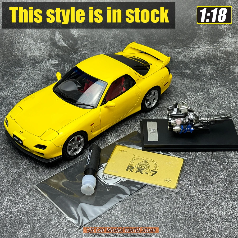 

Металлическая модель автомобиля POLAR MASTER в масштабе 1:18, RX-7 FD3S RX7, коллекционная модель спортивного автомобиля.