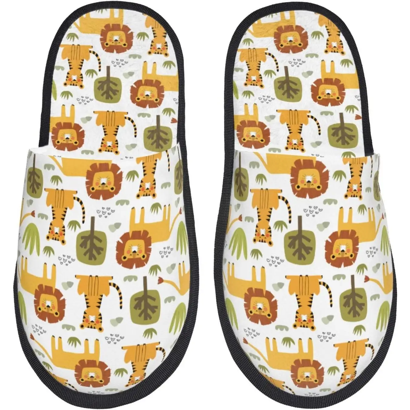 

Женские нечеткие домашние и уличные зимние домашние тапочки с принтом тигрового льва, нечеткие тапочки, теплые меховые тапочки в чудесном времени