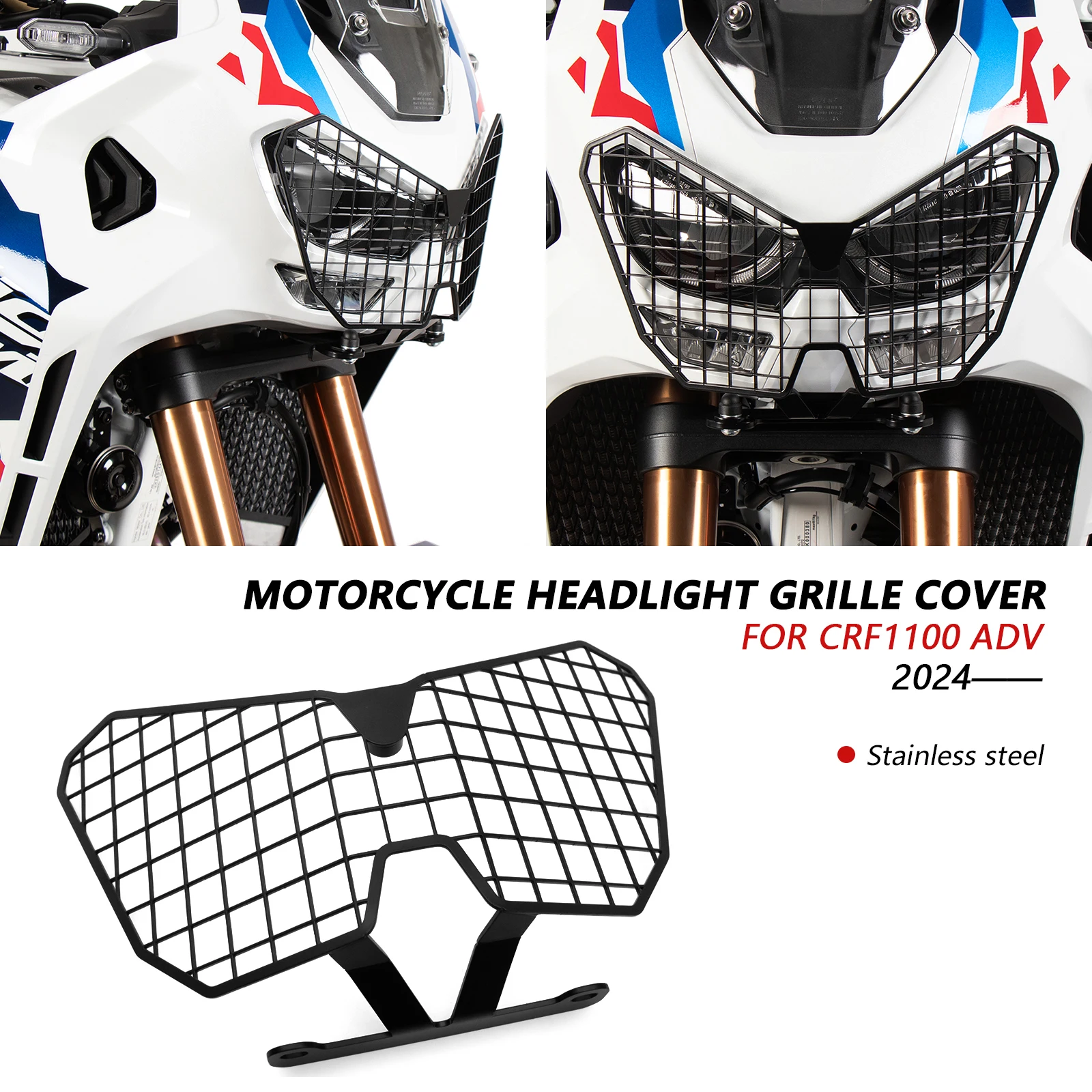 

FOR CRF1100 ADV CRF1100L Africa Twin Adventure Sports 2024 2025 Brand New Motorcycle Headlight Protector Grille Guard