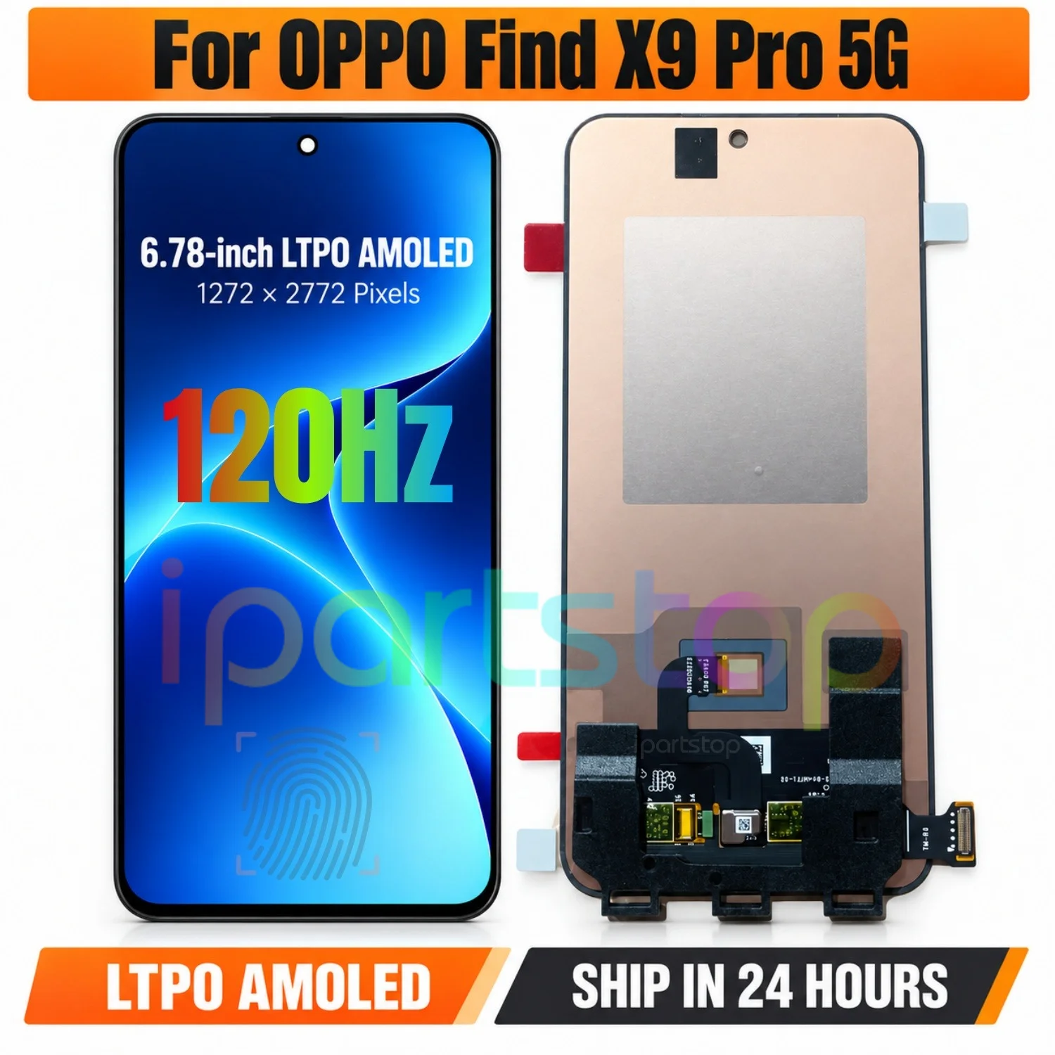 iParts Replacement Display for Oppo Find X9 Pro 5G CPH2791 PLG110 120Hz AMOLED Touch Screen Digitizer Assembly OEM all Functions