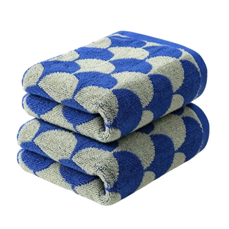 2pcs 34x74cm Bathroom Towels Extreme Comfort Absorbent Cotton Towels Scarf Wash Cloths Face Towel Dry Body Gift Item