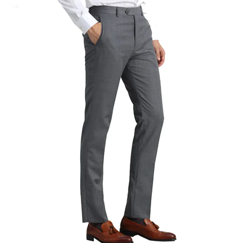 Custom Men Pant Grey Business Pants Suit Only Trousers Formal Pants For Men Trousers For Men Pantalones De Vestir Para Hombres