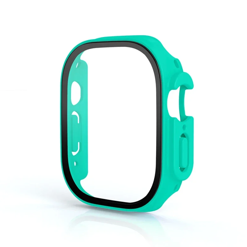 Cover Voor Apple Horloge Ultra 3 49mm PC Bumper + Screen Protector Cover iWatch Ultra 2 49mm HD Gehard Glas + Case Shell Accessoires