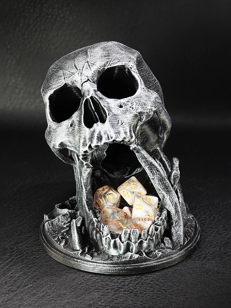 Crazy Skull Dice Tower Board Game Running Retro Dice Cup Dice Box