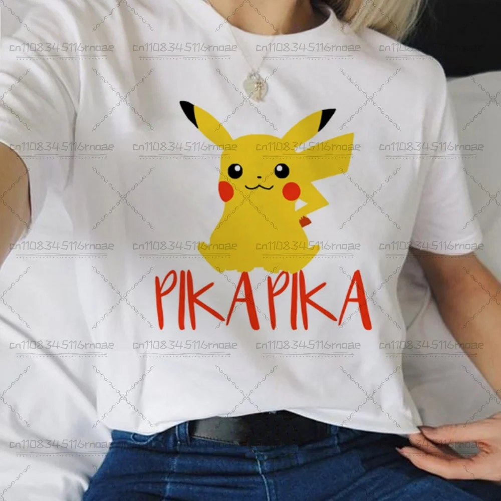 

Новая хлопковая футболка с рисунком Покемонов Пикачу, одежда для мальчиков, модная молодежная одежда с героями мультфильмов, летняя одежда для взрослых с короткими рукавами