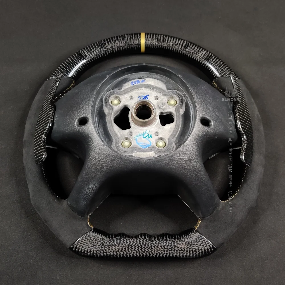 Carbon Fiber Steering Wheel For Mercedes-Benz ML350 ML63 W164 W166 & GLE350 GLE63 W166 2012-2018 Sporty Upgrade Enhanced Grip