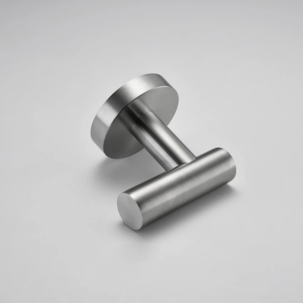 Badkamer Hardware Set Accessoires Kit Geborsteld Roestvrij Stalen Ronde Muur Rack Hand Bar Toilet Roll Paper Holder Robe Handdoek Haak