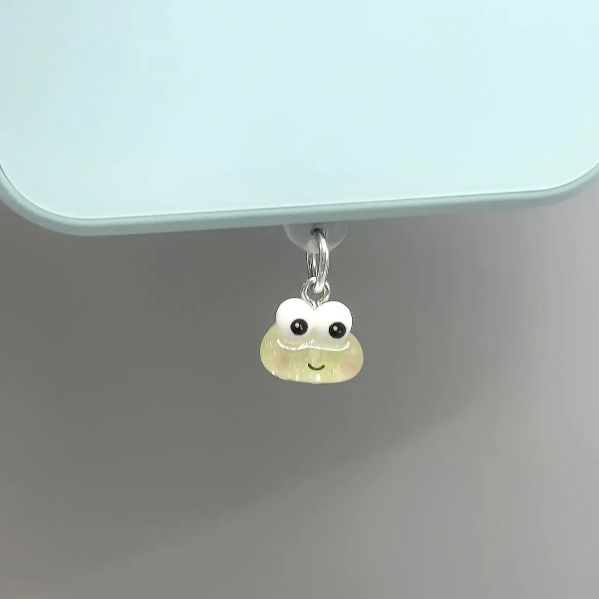 Kawaii Sanrio KeroKeroKeroppi Dust Plug Anime Cartoon Cute Universal Dust Plug IPhone Type-c Pendant Jewelry Accessory Girl Gift