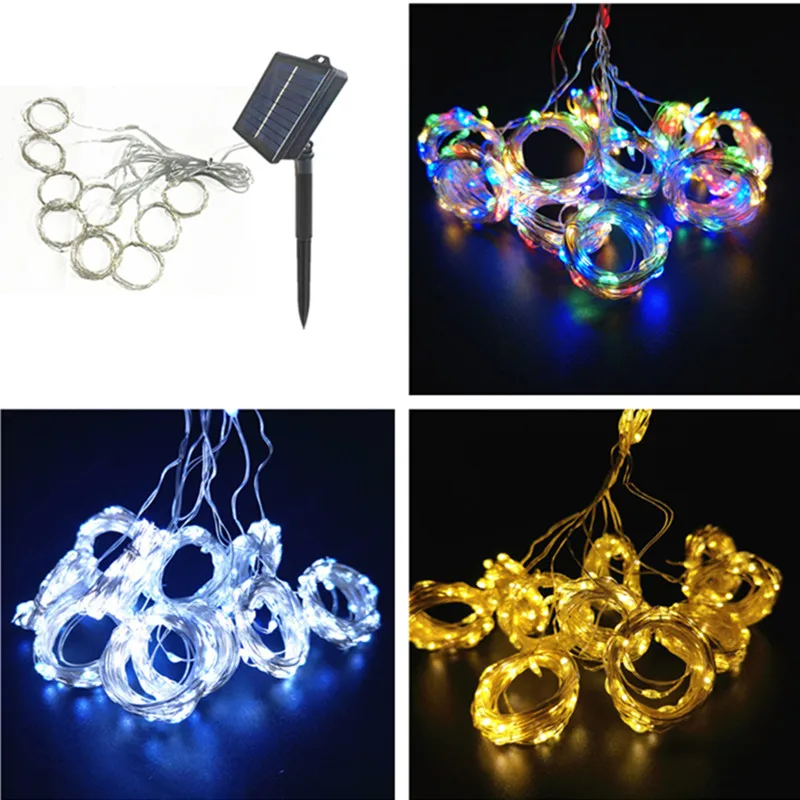 Outdoor LED Solar Curtain Light Fairy String Light 3/6M Garland Christmas Decoration Garden Decor Garden Patio Backyard Decor