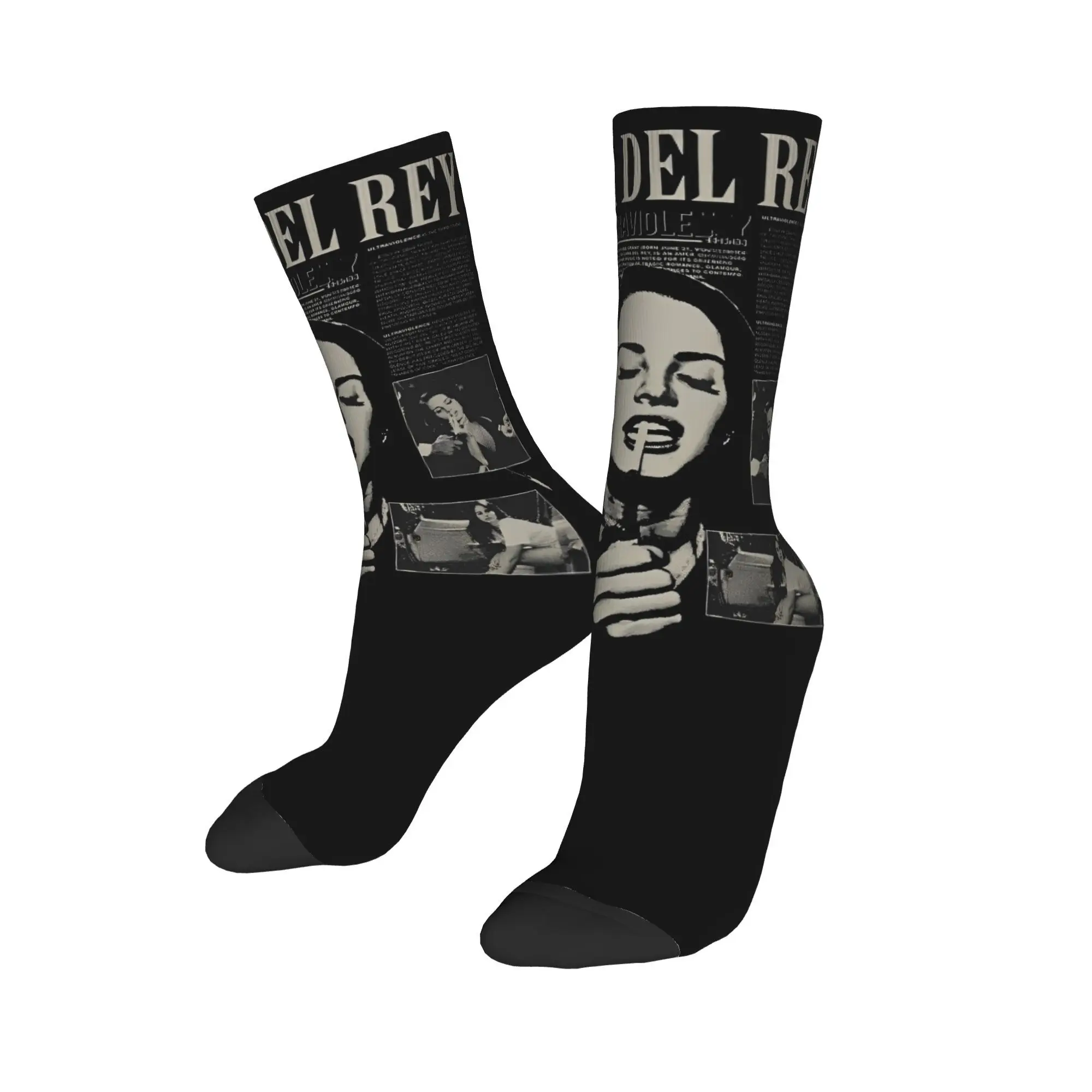 Men Women Lana Del Rey Born To Die  Socks Warm Fashion  Socks Harajuku Stuff Middle Tube Socks Best Gift