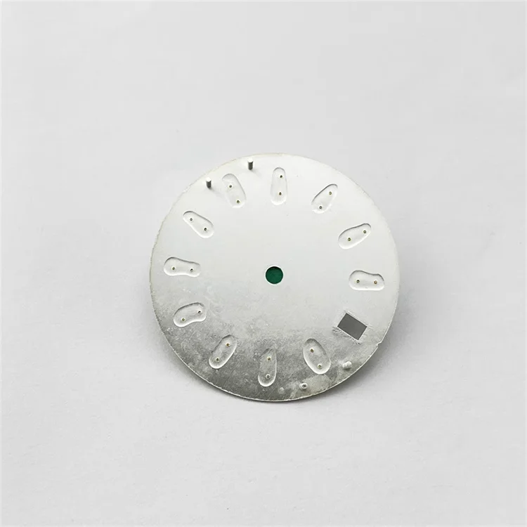 قرص NH35 28.5 ملم بني ورمادي زيتوني أخضر قرص أمة الله مناسب لملحقات ساعة الحركة الأوتوماتيكية NH35 يمكن تخصيص الشعار