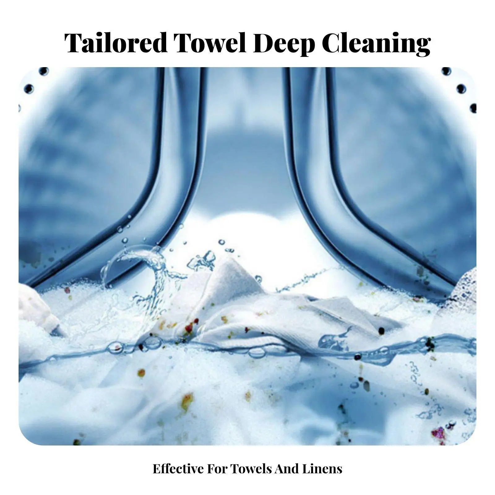Quick Drying Towel Care Cleaning Liquid Anti Yellowing Whitening Formula for Bathroom Linens Salon Towels Commercial