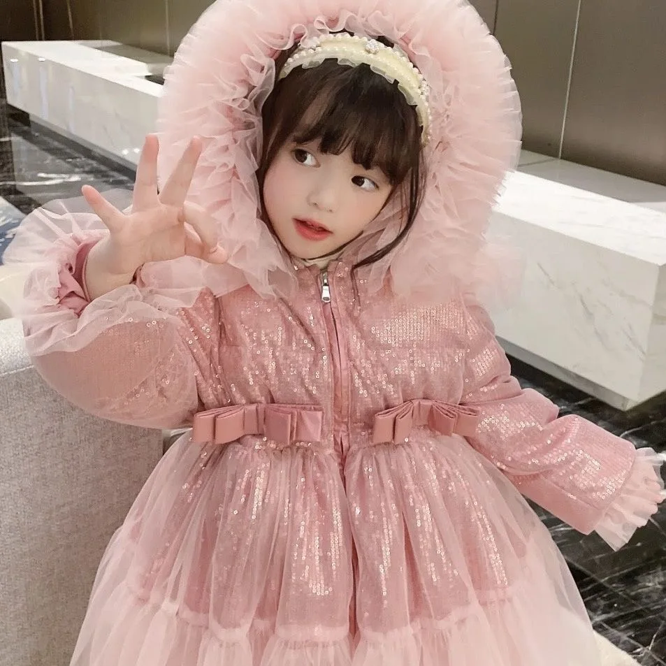 Cappotto per ragazze inverno bambini principessa ragazze capispalla parka cappotto bambini ragazza giacca imbottita in cotone vestiti ragazze abiti