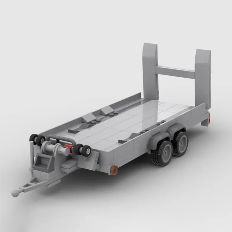 Bouwsteen MOC- 158848   Truck Transporter TRX met voertuigtrailer 537PCS Onderwijs Kinderen Verjaardagscadeau Kerstspeelgoed