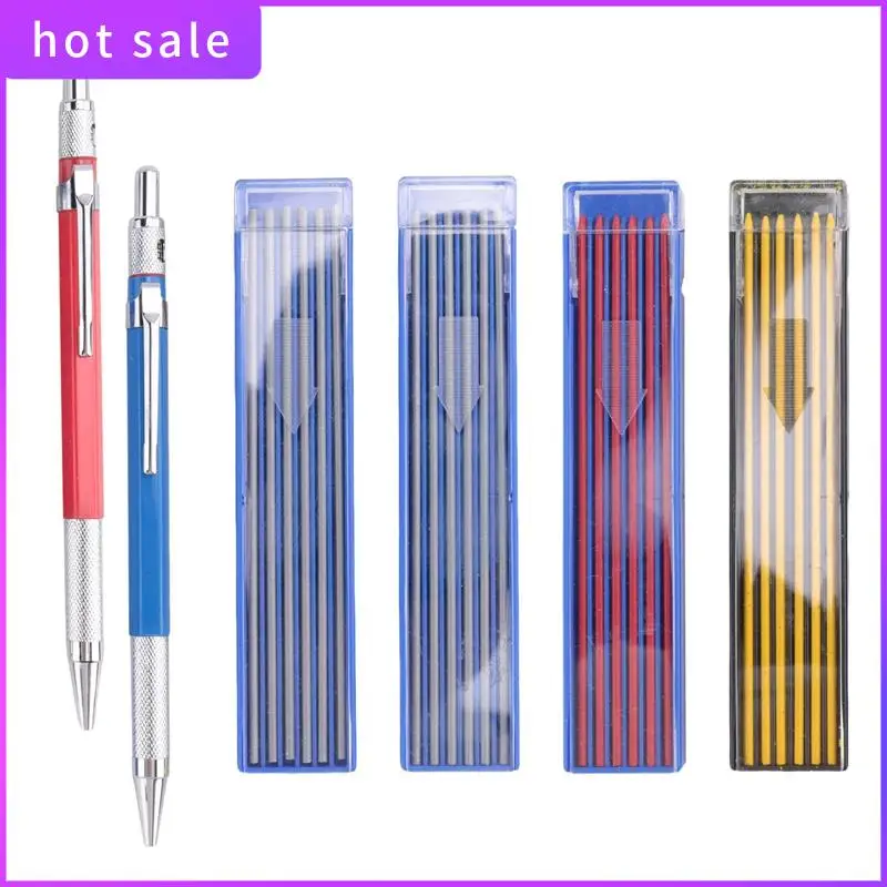 

2Pcs Round Refills Pencils With Metal Welding Marker For Tube Pipe Fitter/Welder