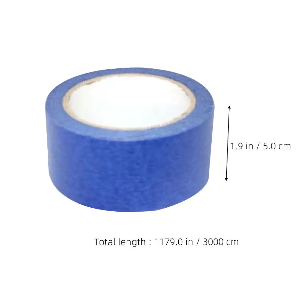 1 Roll Masking Tape Paper Paint Tape Low Tack Adhesive for Painting Crafts Automotive Curved Surfaces Wall Protection