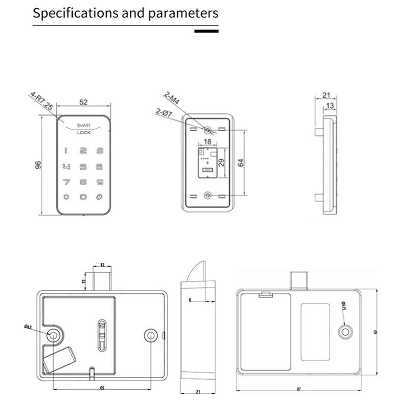 Smart Cabinet Lock Password Drawer Lock Black Combination Security Keyless Cam Lock For School Locker,Gym Locker,Cabinet