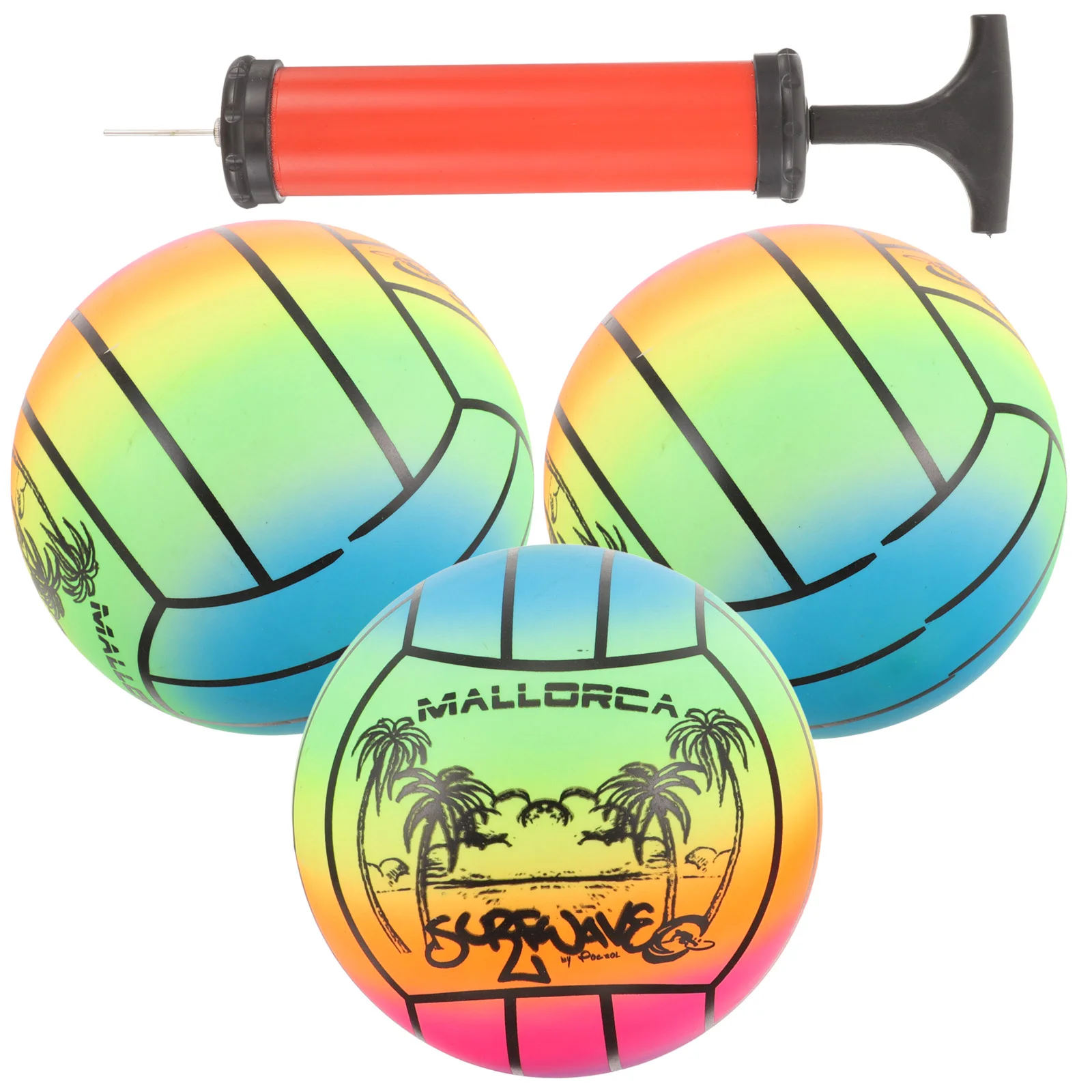 PVC Regenbogen Ball Spielen Kinder Fußball Aufblasbare Bälle für Spielzeug Fußball Kleinkind Sport Spiel