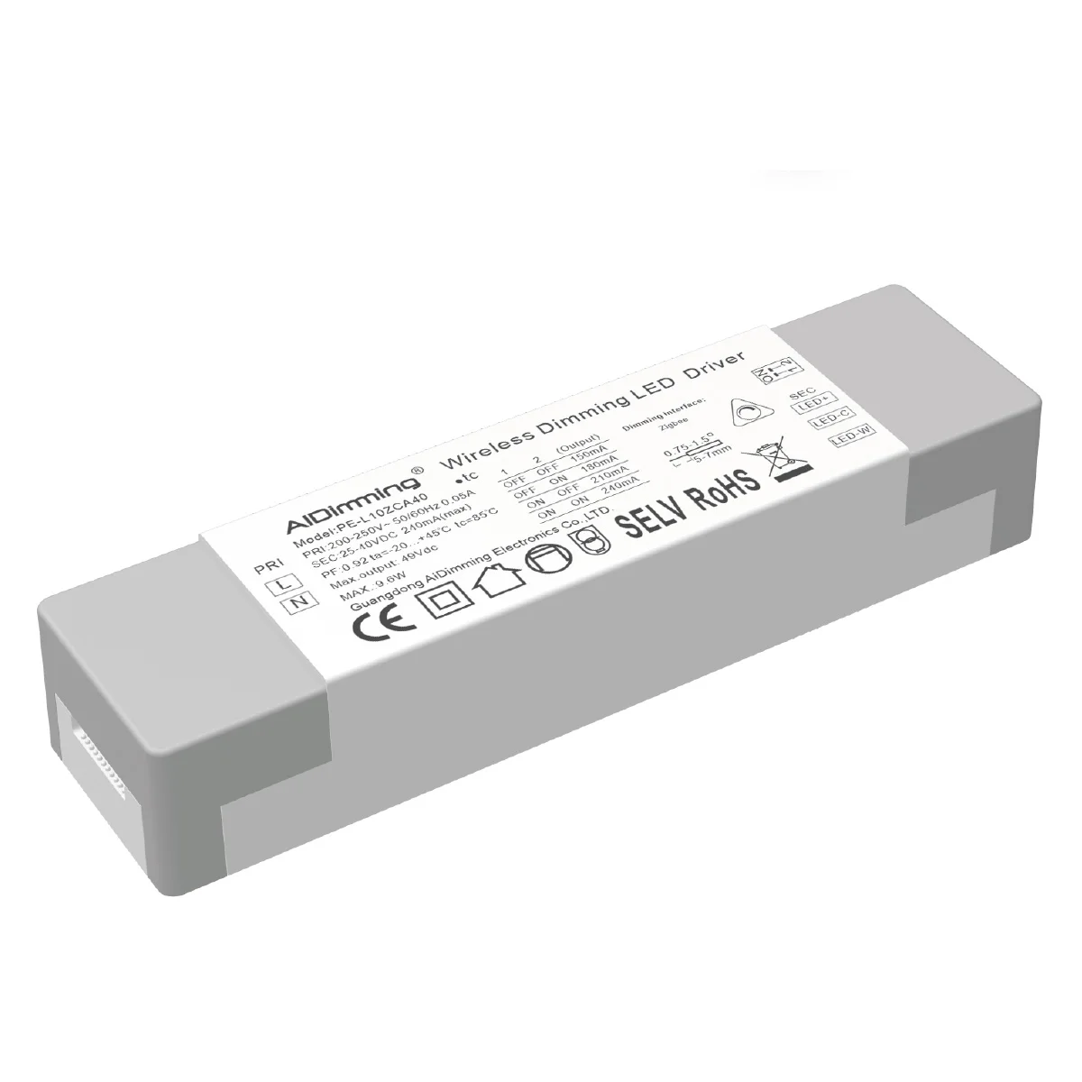 Imagem -02 - Zigbee Led Transformador Função de Memória Cct Constant Dimmable Led Driver 150ma 250ma 400ma para Luzes com Frio Quente 10w 16w 20w