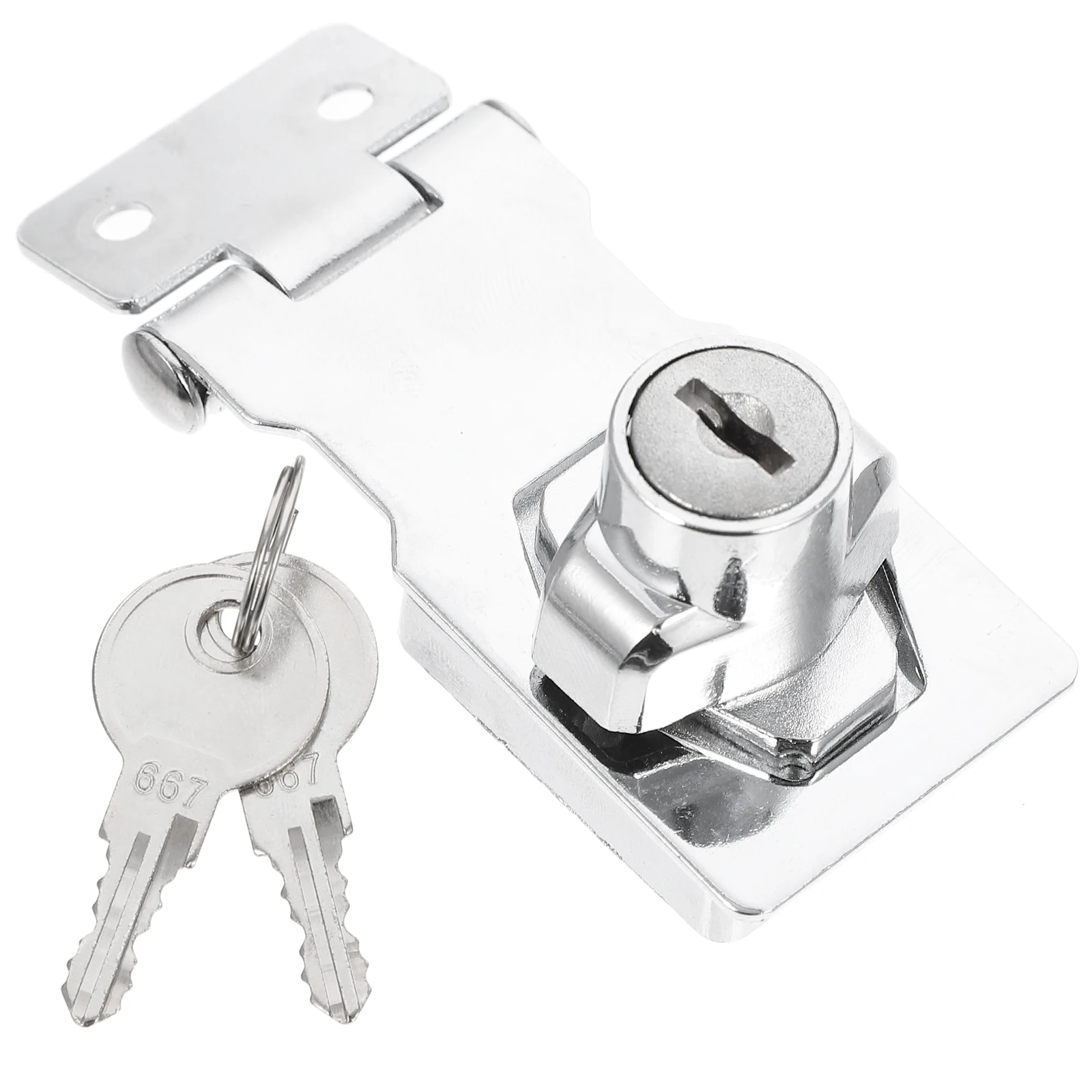 

Cabinet Buckle Lock Durable Zinc Alloy Showcase Lock Furniture Latch Safe Wardrobe Door No Drilling Easy Install Hardware