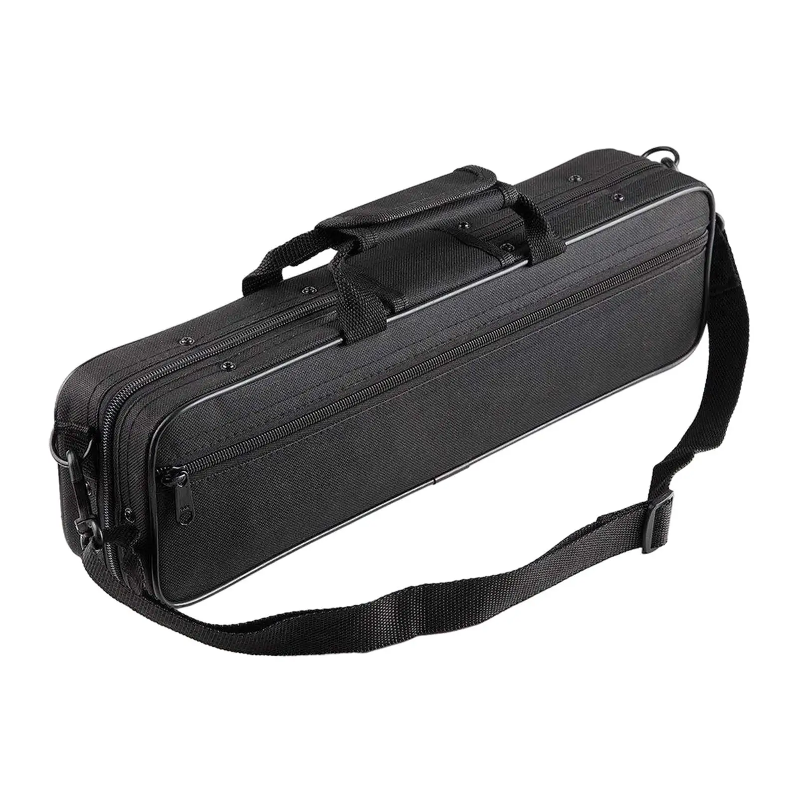 Flute Carry Case Wear Resistant Canvas Shoulder Strap Adjustable Strap Orchestra Instrument Waterproof Gig Bag Flute Protect Bag