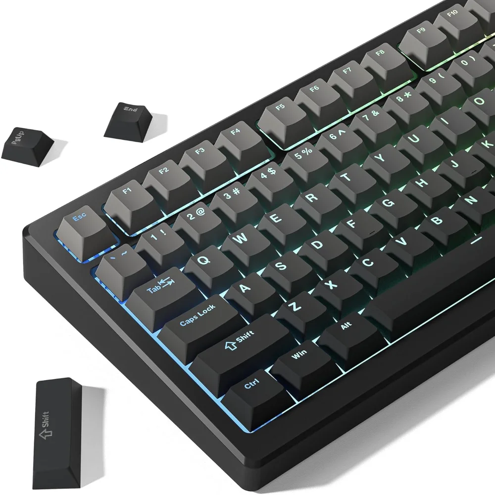 

Прозрачный OEM-брелок для клавиатуры из ПБТ, совместимый с клавиатурой Cherry Gateron MX Switch, градиентный цвет