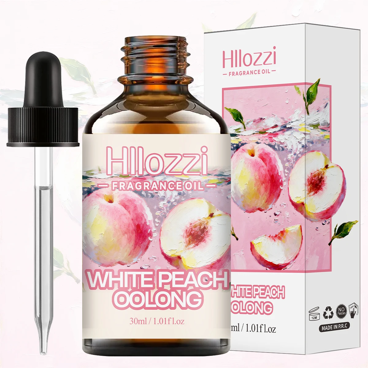 White Peach Oolong Essential Oil Has a Refreshing aroma and Is Suitable for Aromatherapy Diffusers, Humidifiers, and DIY Crafts.