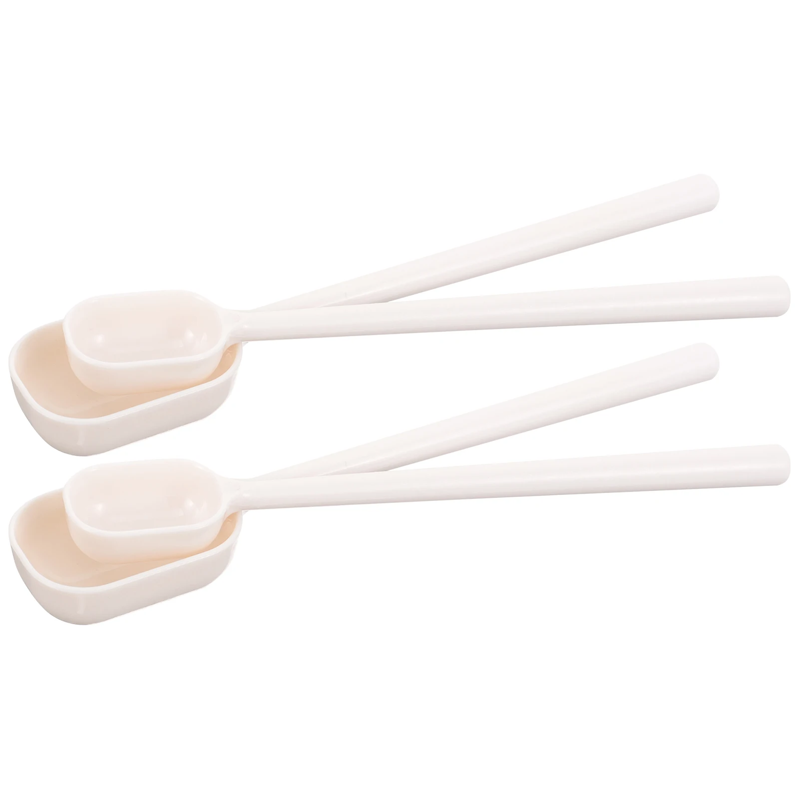 

4 Pcs Coffee Bean Scoop Measuring Spoon 5ml 15ml Set Small Scoops for Canisters Jar tablespoon Plastic gift