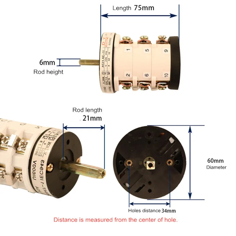 32A 220/380V Forward Reverse Switch for Car Tyre Changer Machine Tire Machine Replacement Part Turn Table Pedal Motor Switch