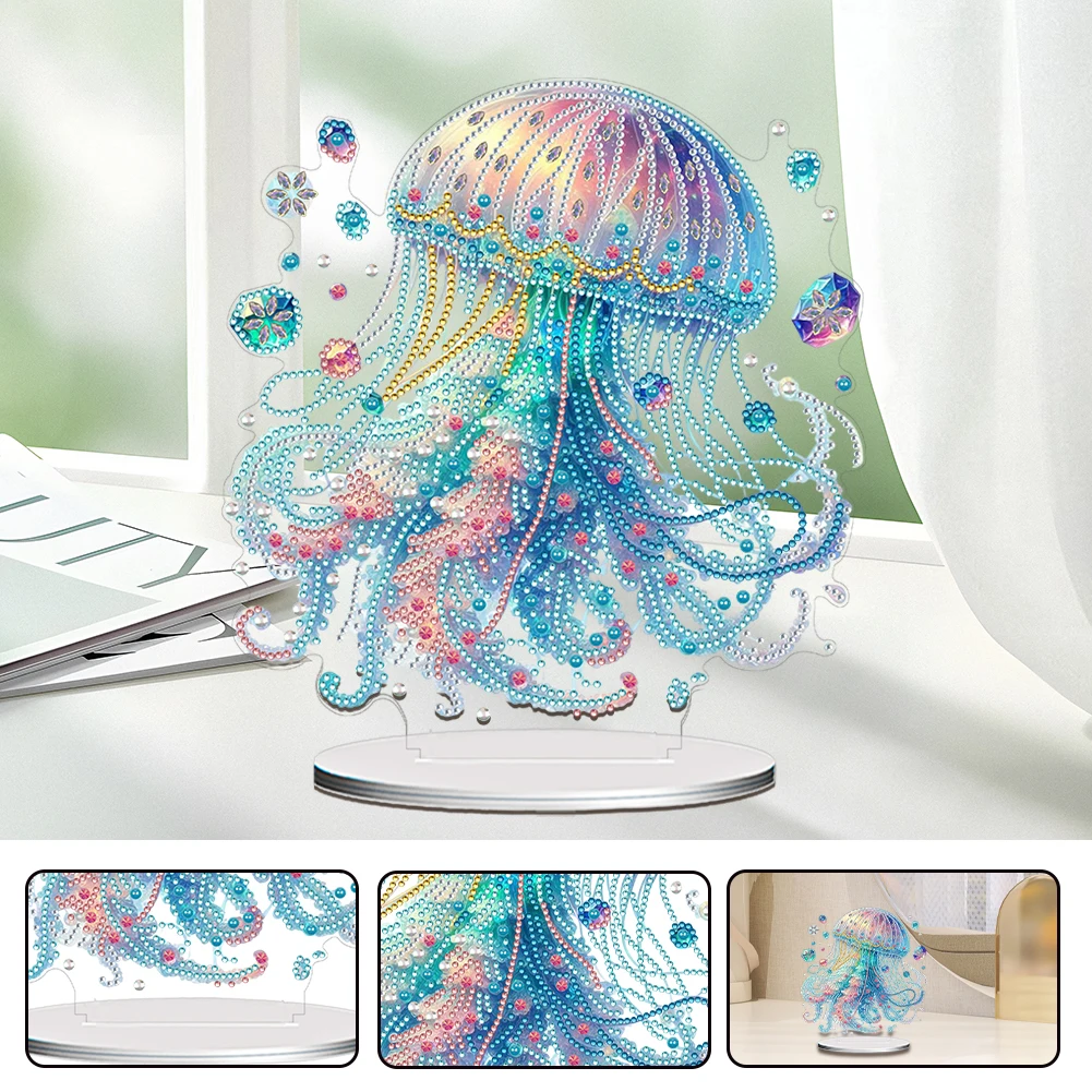 

Акриловая особая форма Медуза Алмазная картина Набор настольных украшений Алмазная картина Набор для декора рабочего стола для взрослых Новичок