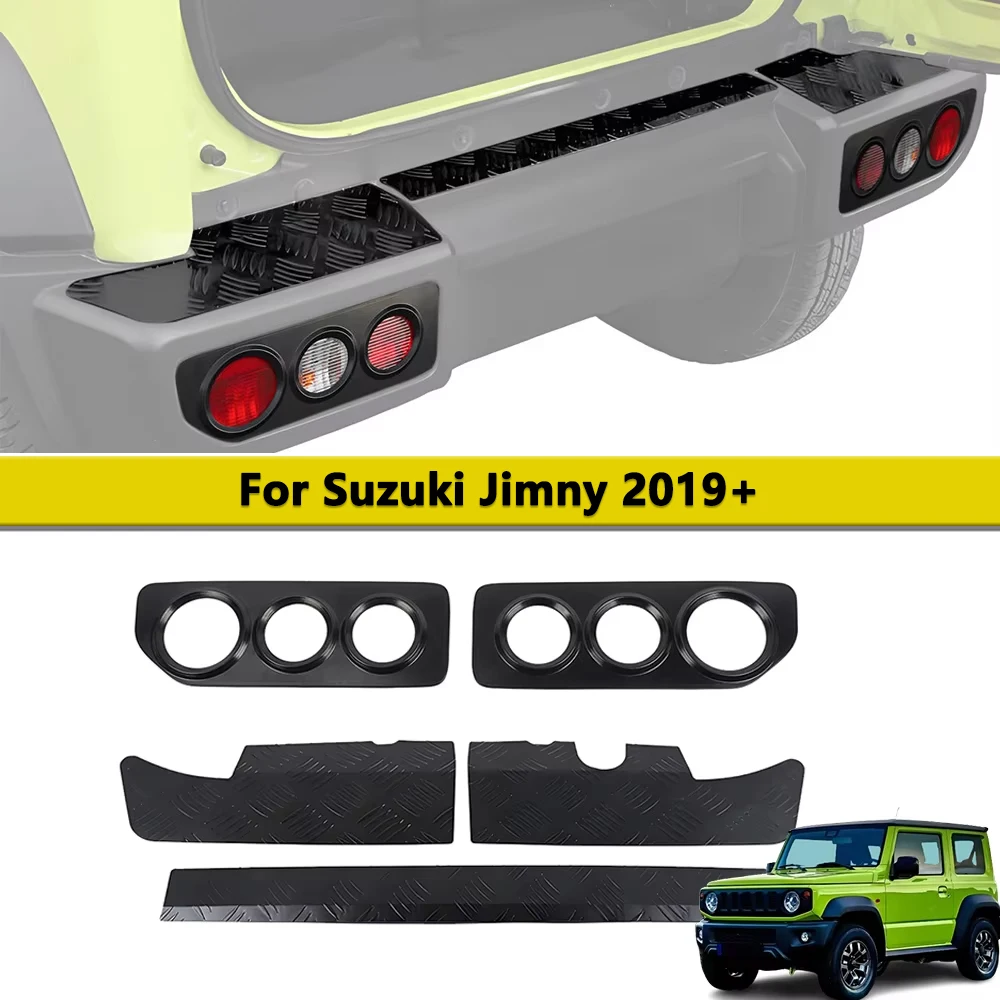 

Rear Bumper Guard Panel Tail Light Cover Trim for Suzuki Jimny JB64 JB74 2019-2025 Protection Car Styling Exterior Accessories