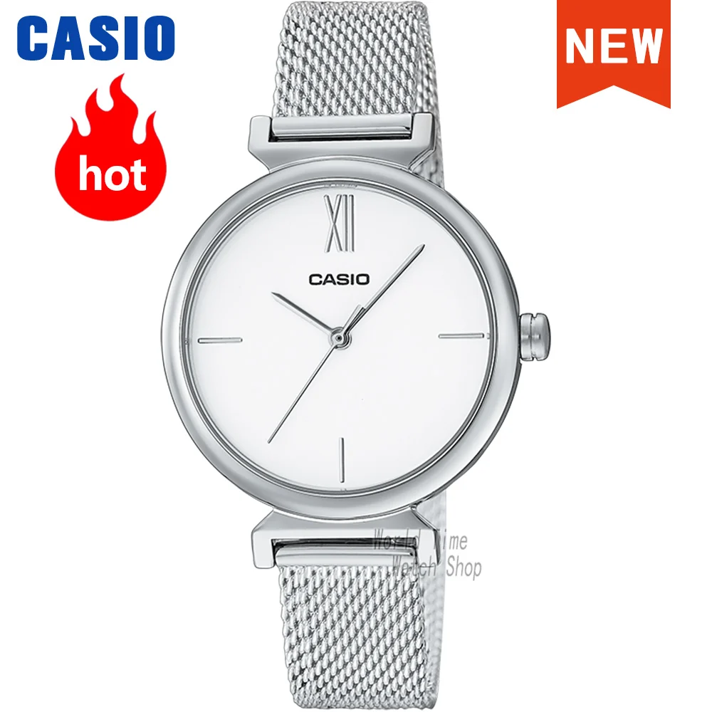 Casio-Conjunto de Relógio de Quartzo Impermeável Feminino, Marca Top, Luxo, Relógio, Esporte, Presente, Senhoras