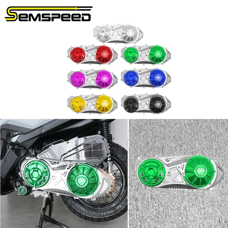 

SEMSPEED Motorcycle CNC Aluminum CVT Transmission Crank Case Cover For Zontes 368G/M/D/K/E V1/V2 2024-2026