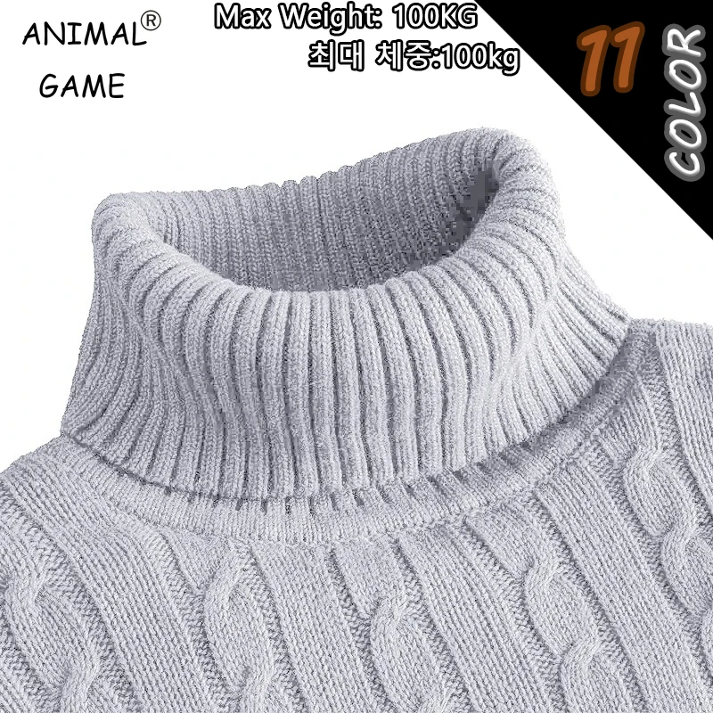 

Мужской длинный трикотаж с изображением животных, пуловер, свитера, водолазка, повседневный свитер, зимний теплый базовый топ, холодная блузка