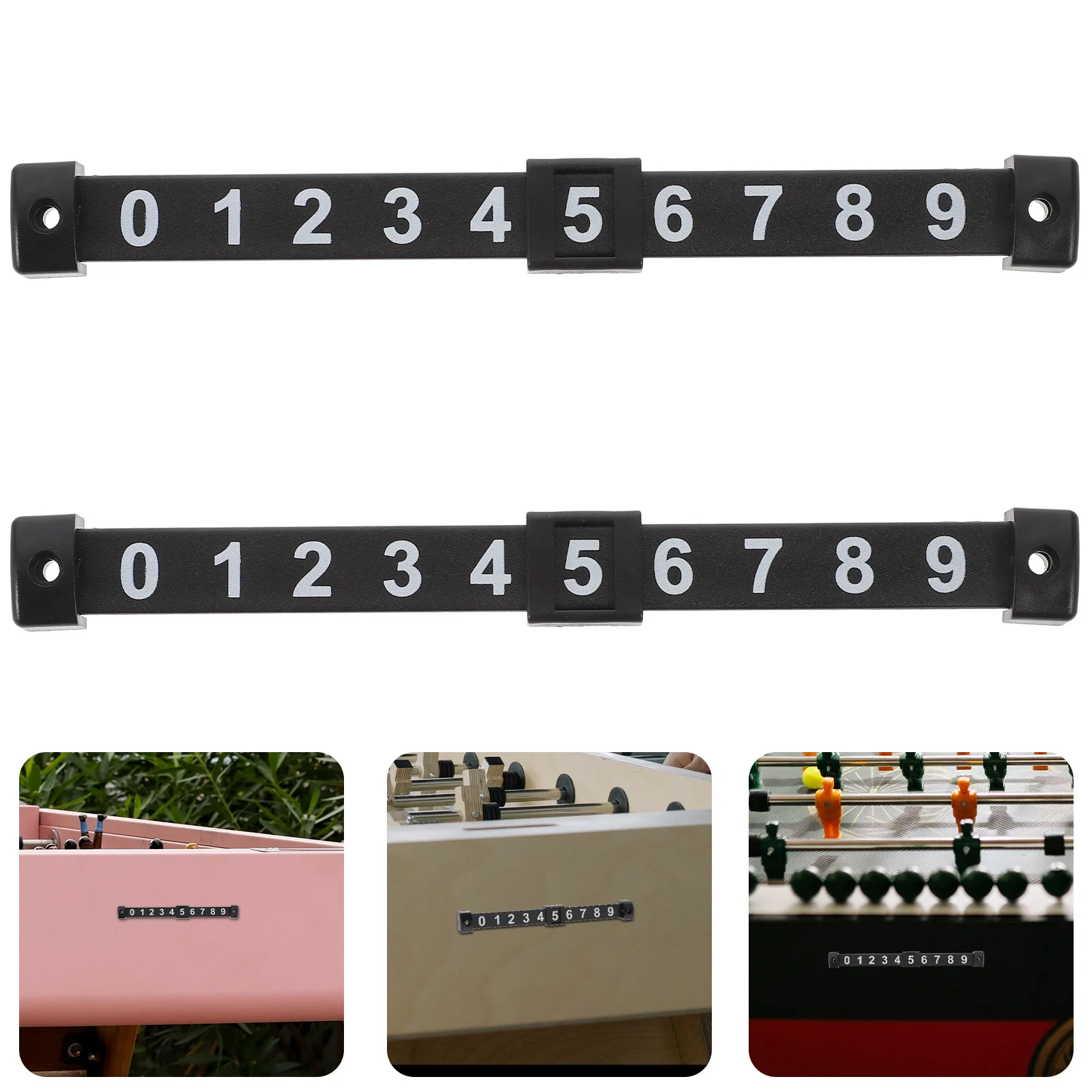 

2Pcs Table Football Score Counters Sturdy Foosball Scoring Bars Portable Small Score Marker for Table Soccer Game Accessories