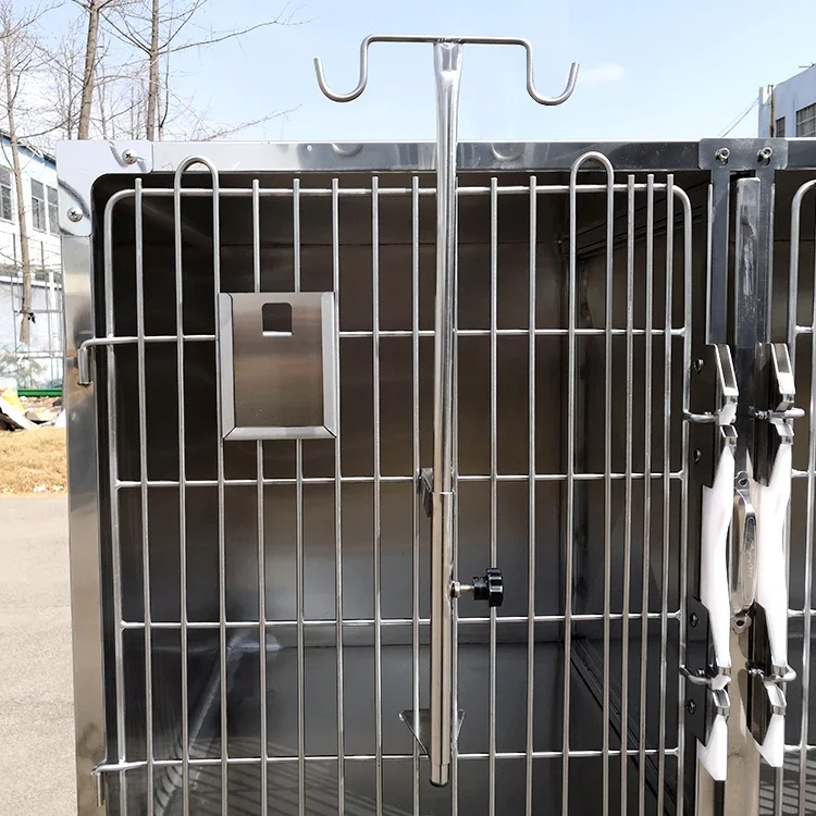 LIZE PET Hospital 304 Stainless Steel Dog Kennels Cages Cat Cage Metal Pet Dog Cage For Animal