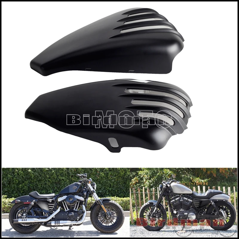 

1 Set Side Battery Fairing Cover For Harley Sportster XL 883 1200 72 48 Superlow Iron Custom 2014-2021 Motorcycle Accessories