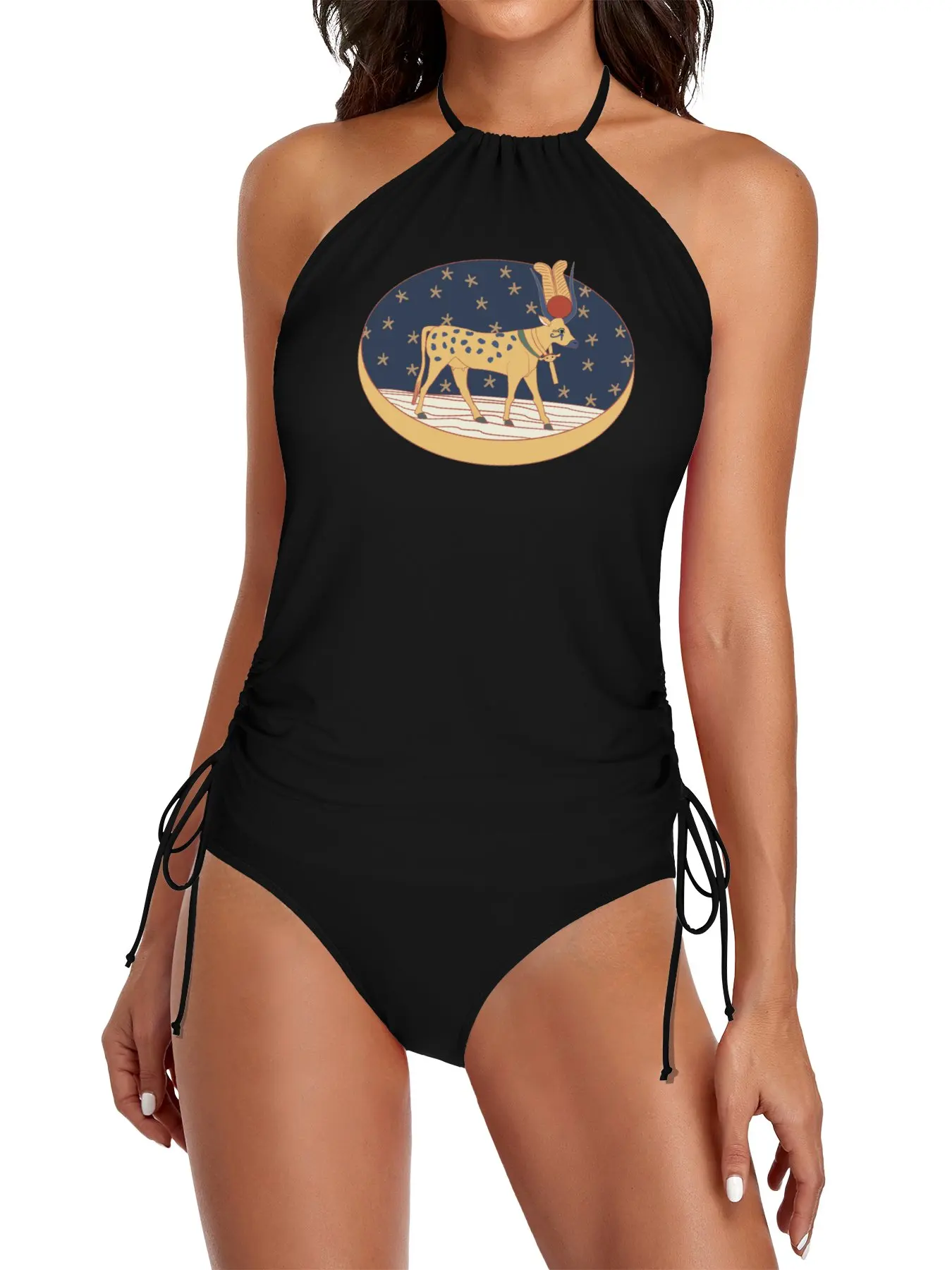 

Hathor: Celestial Cow Split Swimsuit Set swimwear for women 2025 swimsuit for women 2025 2025 swimwear Sexy swimsuit
