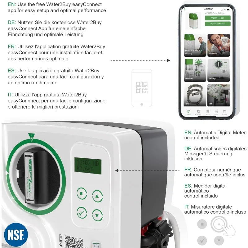 W2B200 Efficient Meter Water Softener – Easy DIY Limescale Removal | Home Filtration System