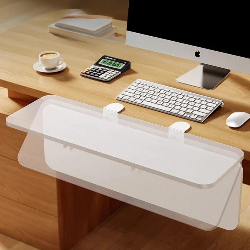 Eary Foldable Wooden Desktop Extender Tray Table Plate Extending Board Office Computer Working for Keyboard Mouse Hand Protector
