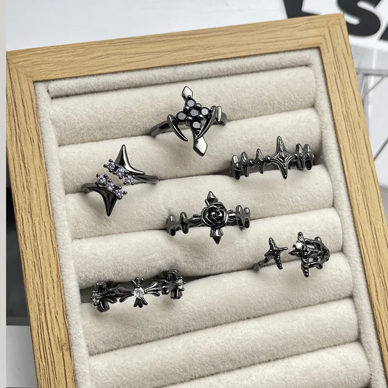 Punk - Style Cross Open Ring: Trendy and Edgy! 💍 Shop on AliExpress Now