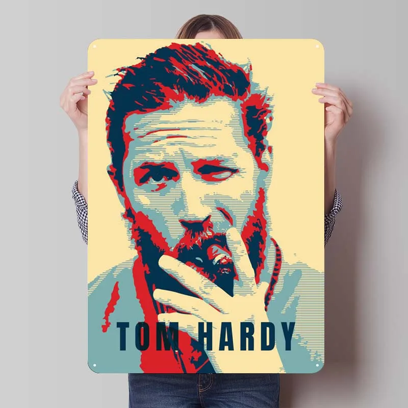 Tom Hardy House Decor Vintage Metal Signs for Wall Decoration Home Decoration Accessories Celebrity Tinplate Metal Poster Room