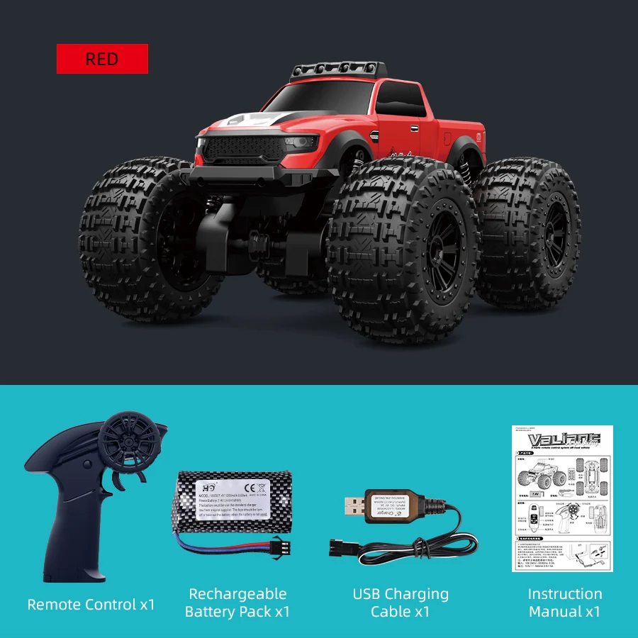 Professionele full-scale RC afstandsbediening auto, terreinwagen, vierwielaandrijving voor volwassenen, klimmen en drijven, amfibisch speelgoed c